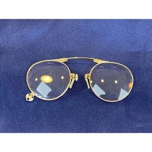 Folding Antique Rare AO Pince Nez Spectacles 1/10 12K Gold Filled c.1907
